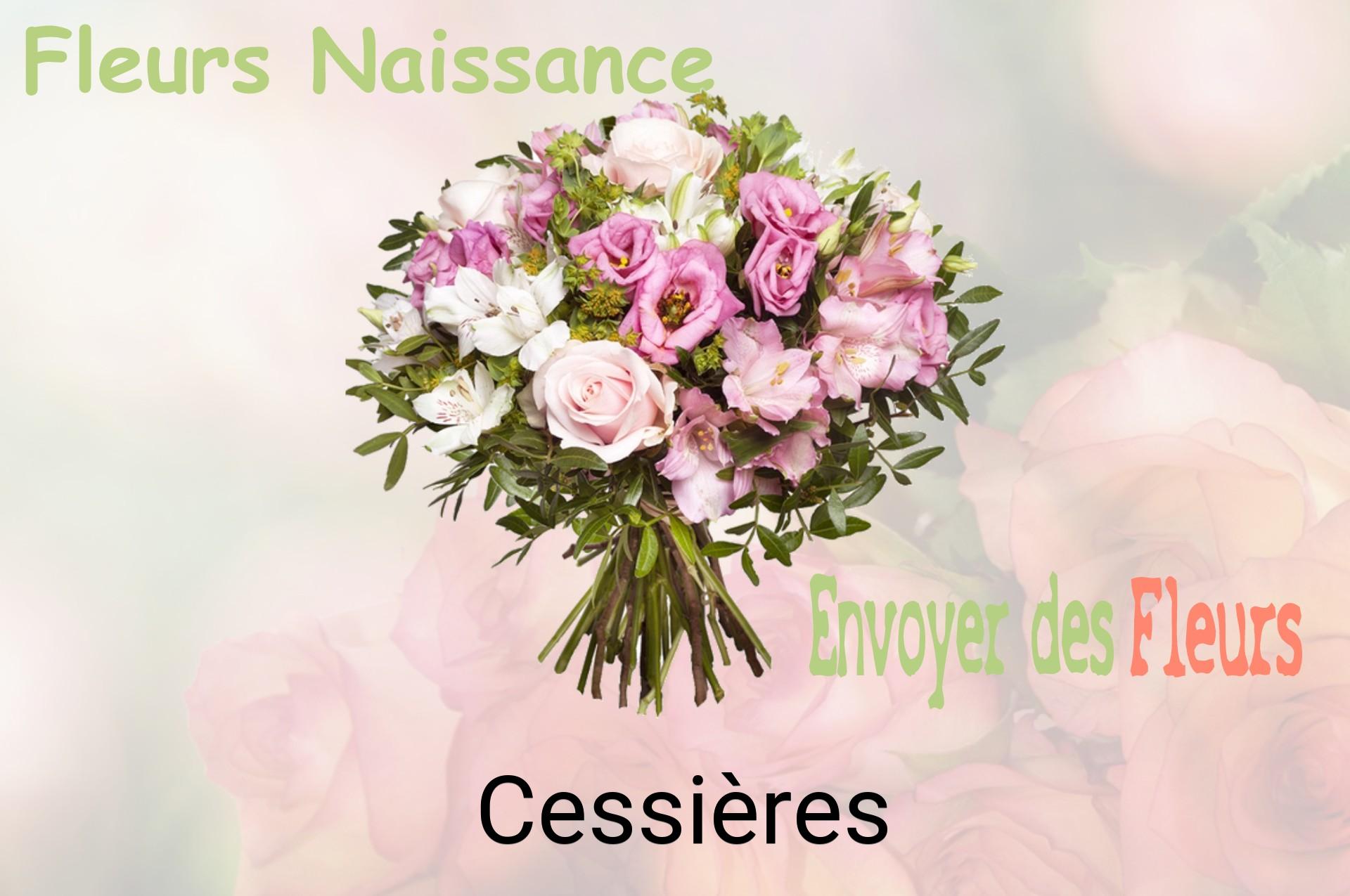 Bouquet de fleurs de naissance livré à Cessières